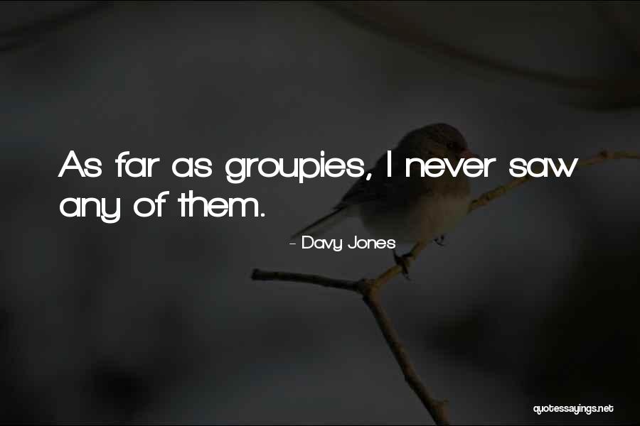 Groupies Quotes By Davy Jones