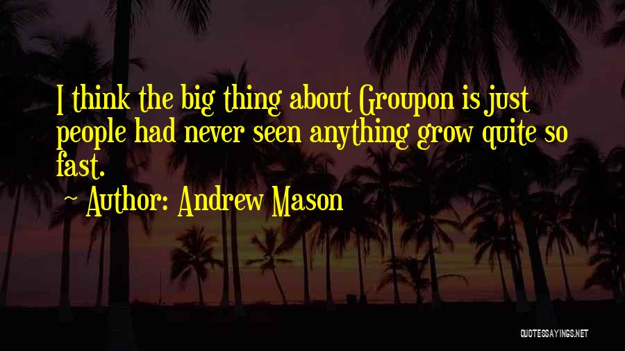 Groupon Quotes By Andrew Mason