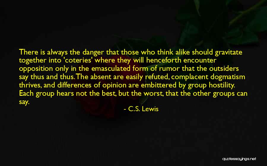 Groups Together Quotes By C.S. Lewis Groups Together Quotes By C.S. Lewis