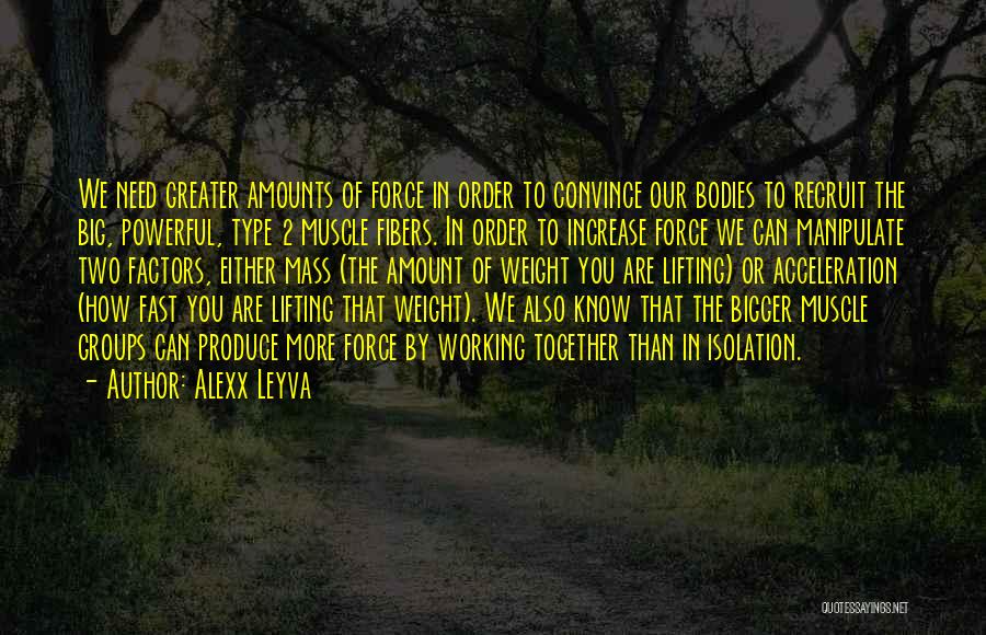 Groups Working Together Quotes By Alexx Leyva