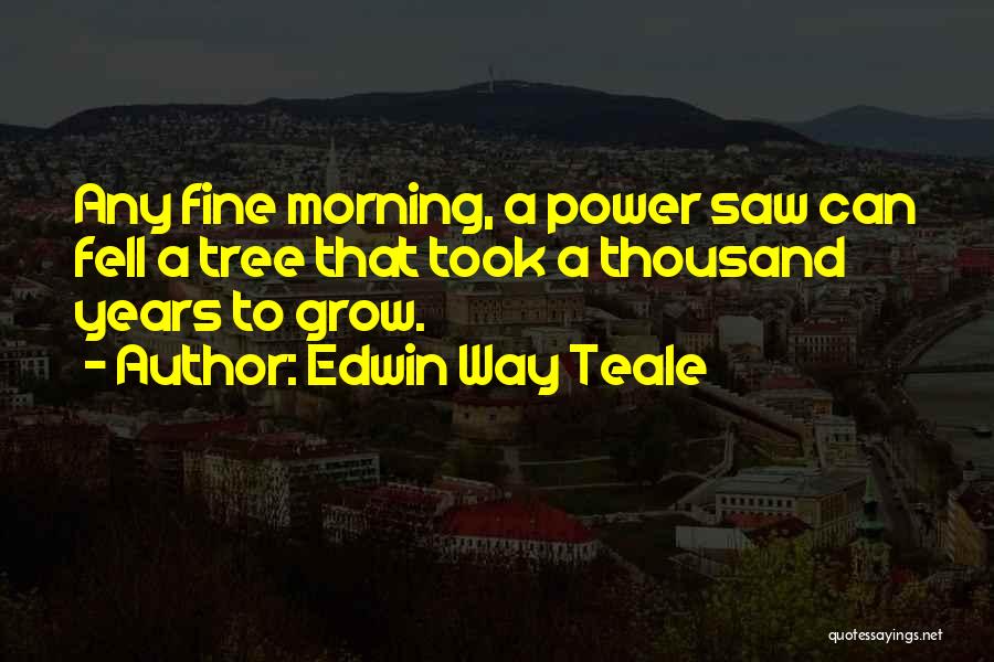 Grow A Tree Quotes By Edwin Way Teale