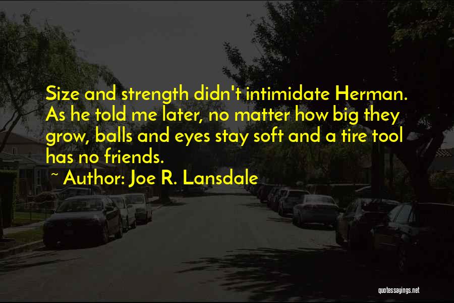 Grow Balls Quotes By Joe R. Lansdale