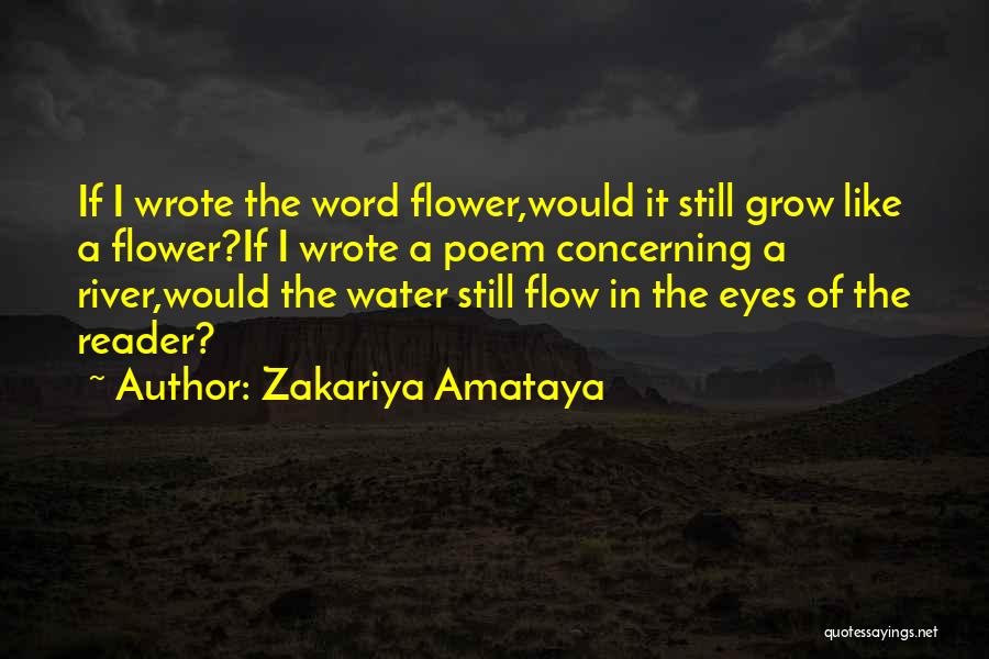 Grow Like Flower Quotes By Zakariya Amataya