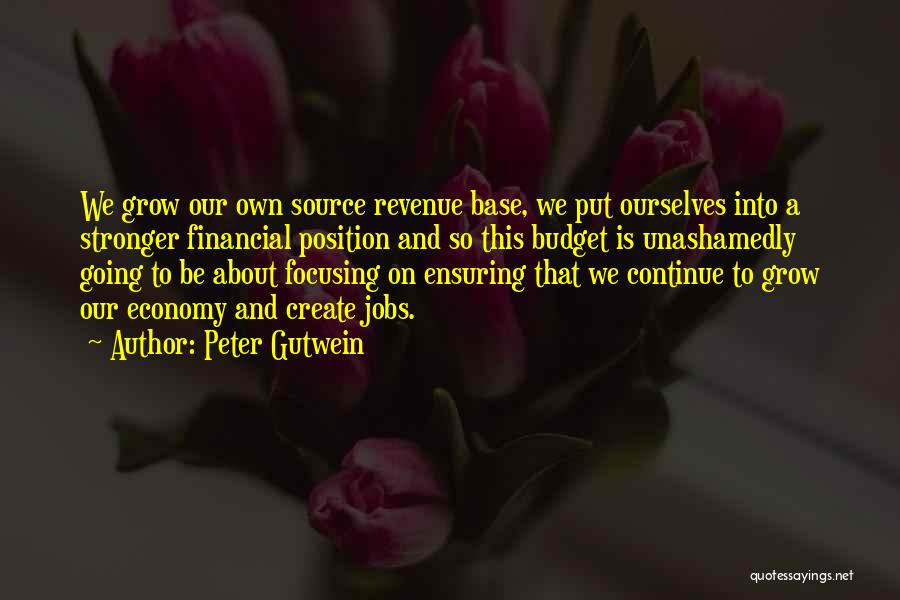 Grow Revenue Quotes By Peter Gutwein
