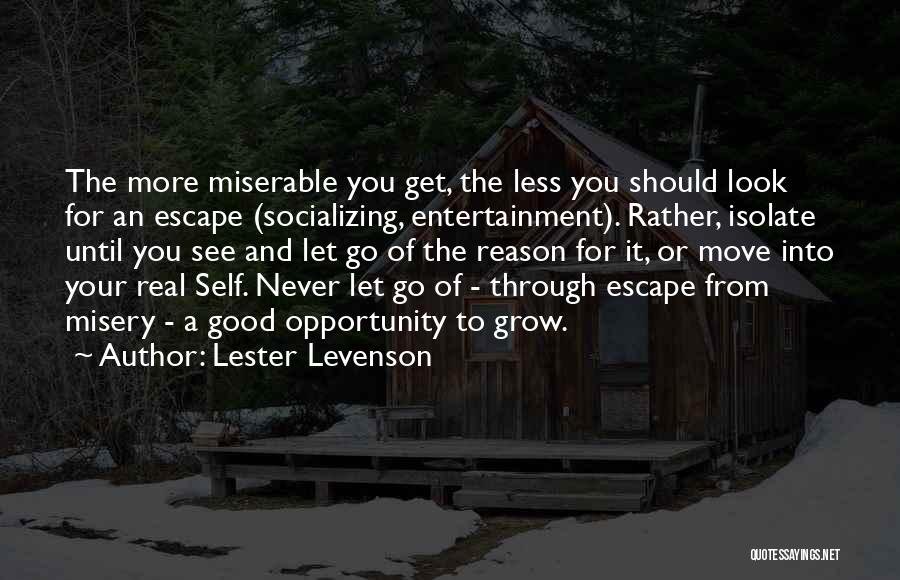 Grow Up And Moving On Quotes By Lester Levenson