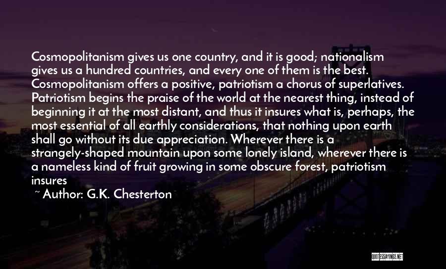 Growing Distant Quotes By G.K. Chesterton