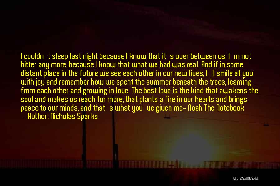 Growing Distant Quotes By Nicholas Sparks