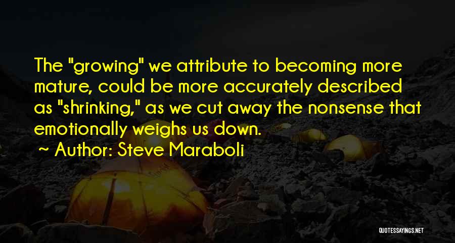 Growing Emotionally Quotes By Steve Maraboli