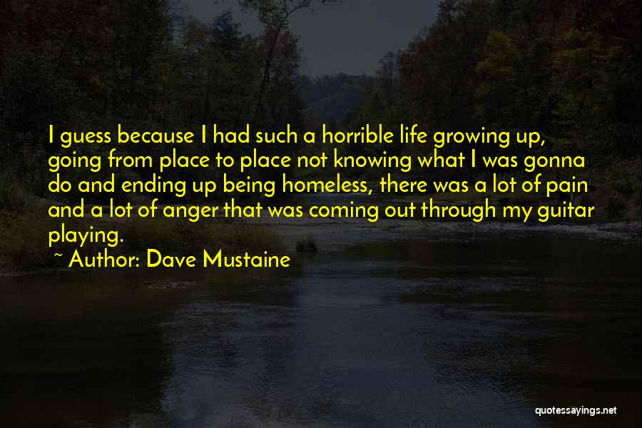 Growing From Pain Quotes By Dave Mustaine