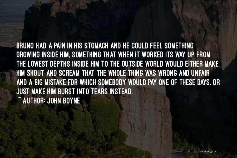 Growing From Pain Quotes By John Boyne