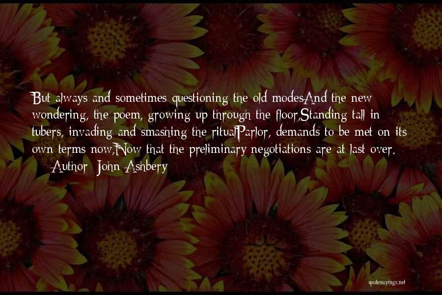 Growing Through Life Quotes By John Ashbery