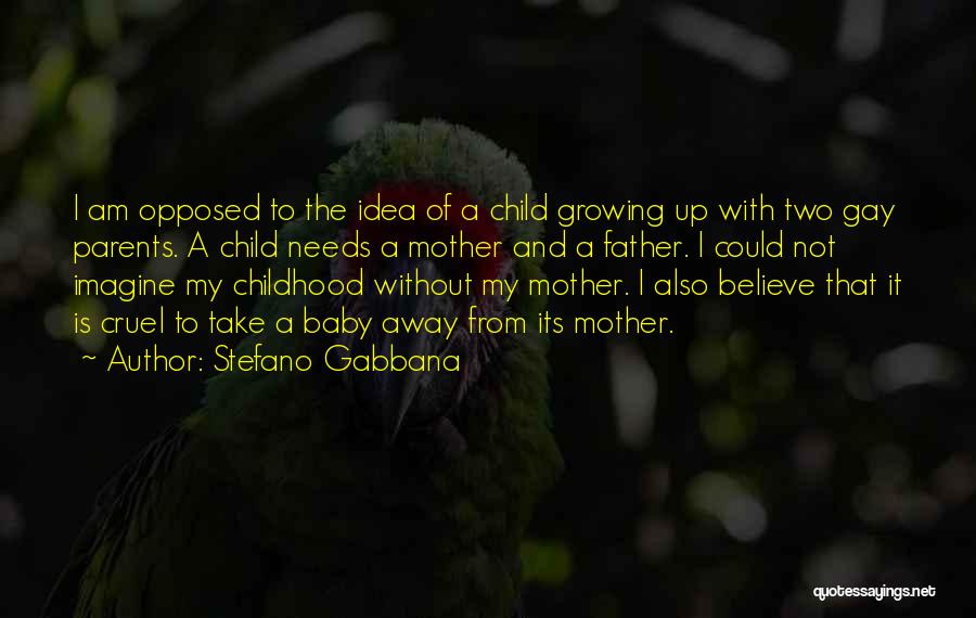 Growing Up Without A Father Quotes By Stefano Gabbana