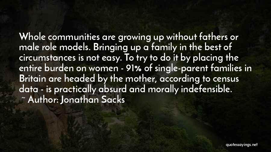 Growing Up Without A Mother Quotes By Jonathan Sacks