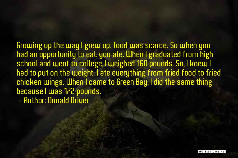 Growing What You Eat Quotes By Donald Driver