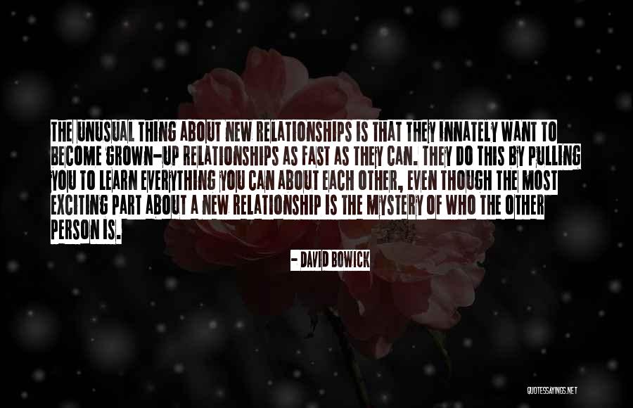 Grown Up Relationships Quotes By David Bowick