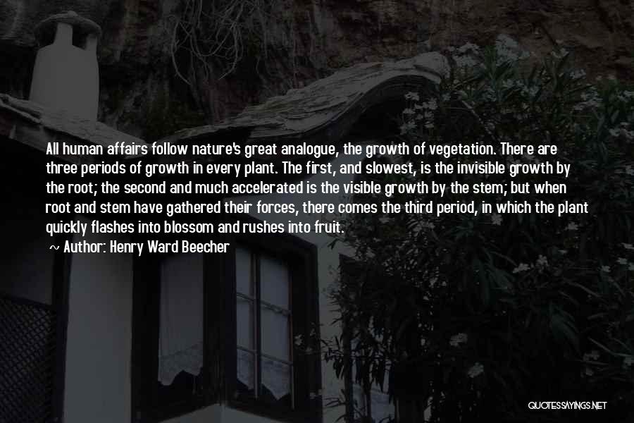 Growth And Nature Quotes By Henry Ward Beecher