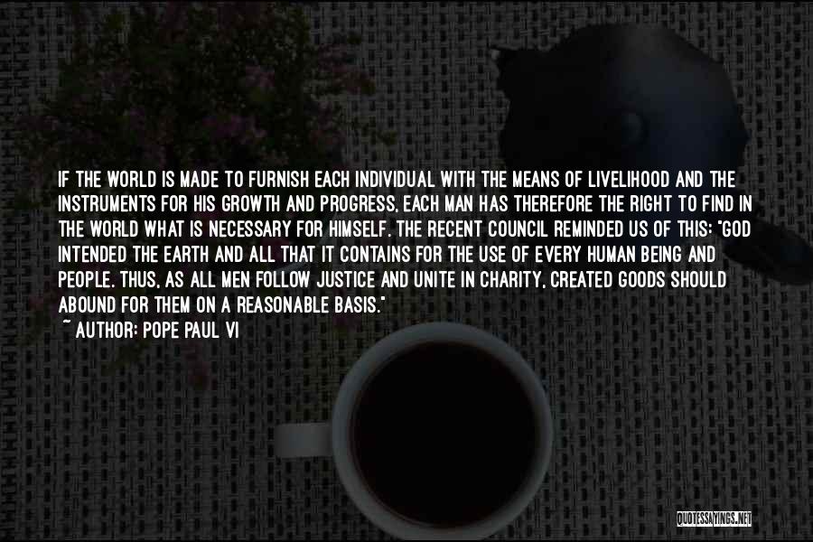 Growth And Progress Quotes By Pope Paul VI