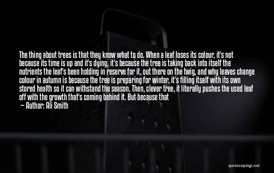 Growth And Trees Quotes By Ali Smith