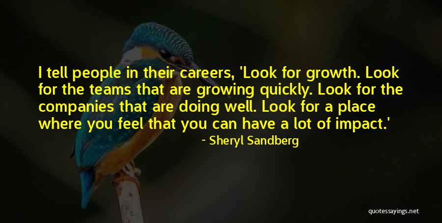 Growth For Quotes By Sheryl Sandberg