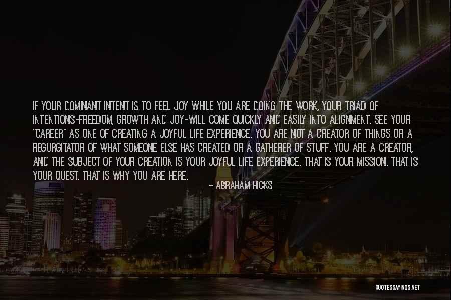 Growth In Career Quotes By Abraham Hicks