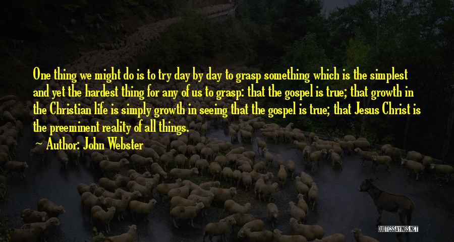 Growth In Christ Quotes By John Webster