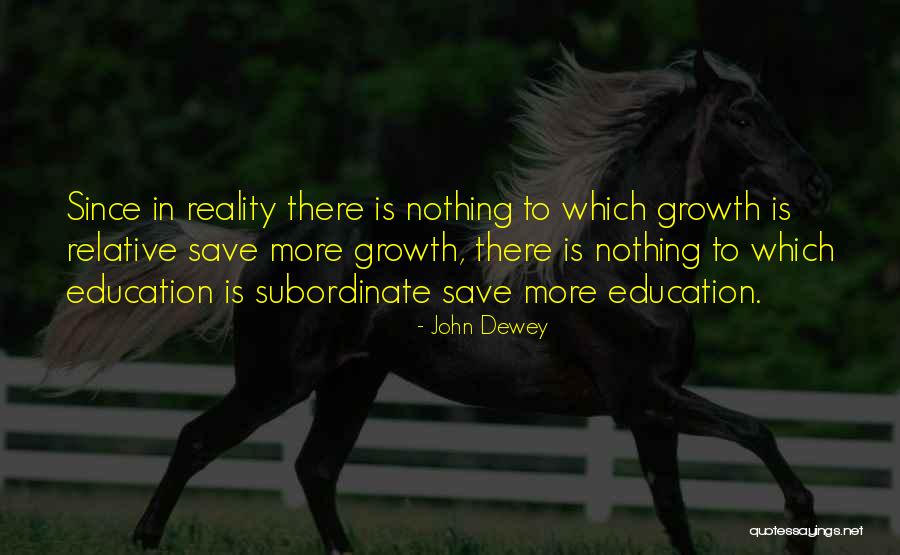 Growth In Education Quotes By John Dewey