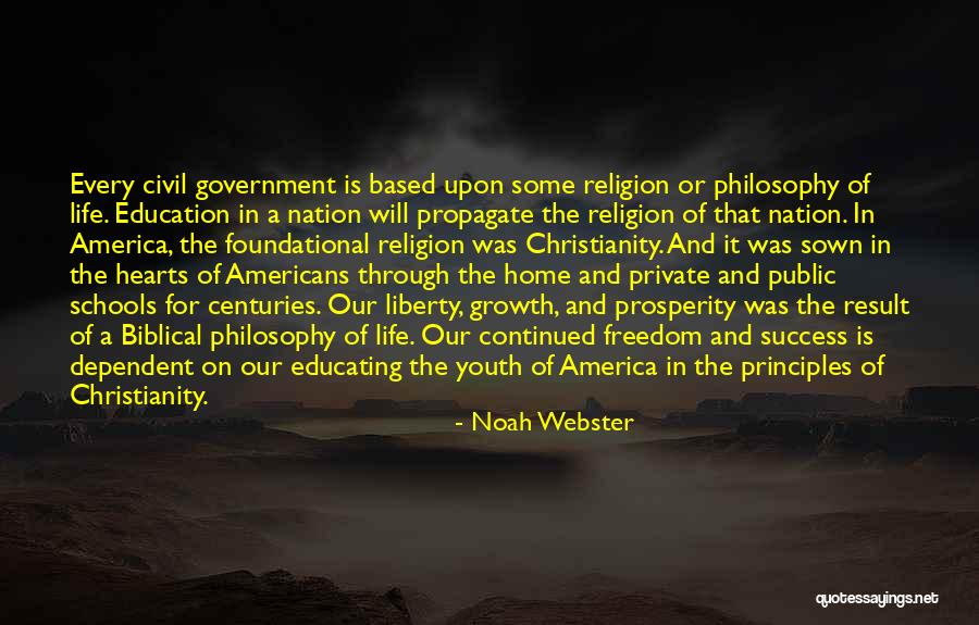 Growth In Education Quotes By Noah Webster