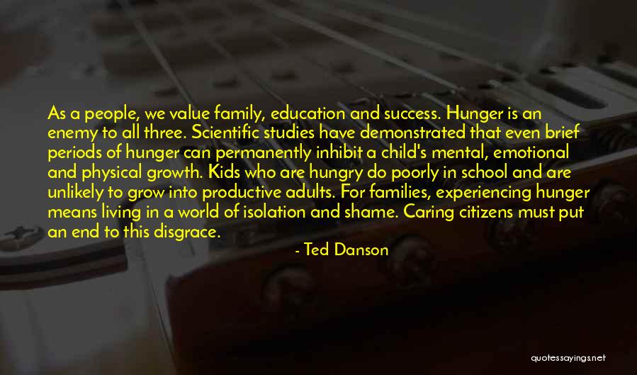 Growth In Education Quotes By Ted Danson