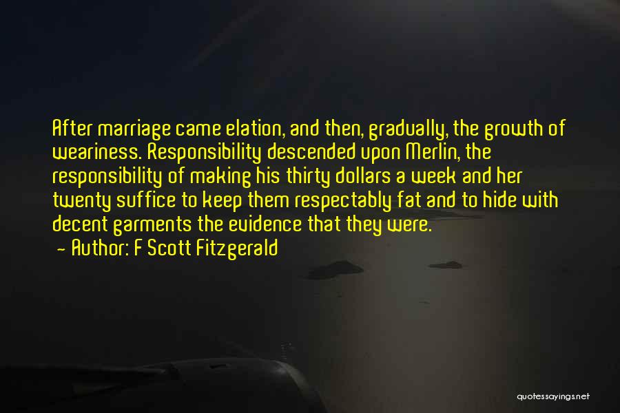 Growth In Marriage Quotes By F Scott Fitzgerald