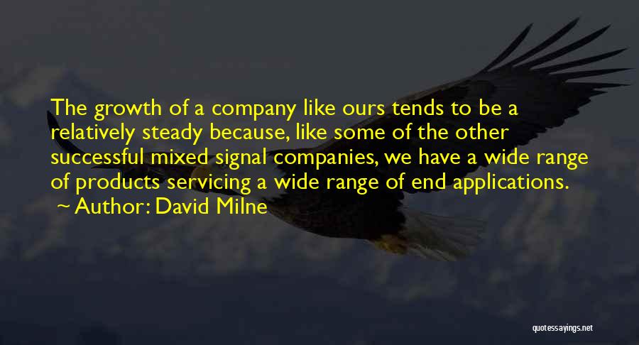 Growth Of A Company Quotes By David Milne