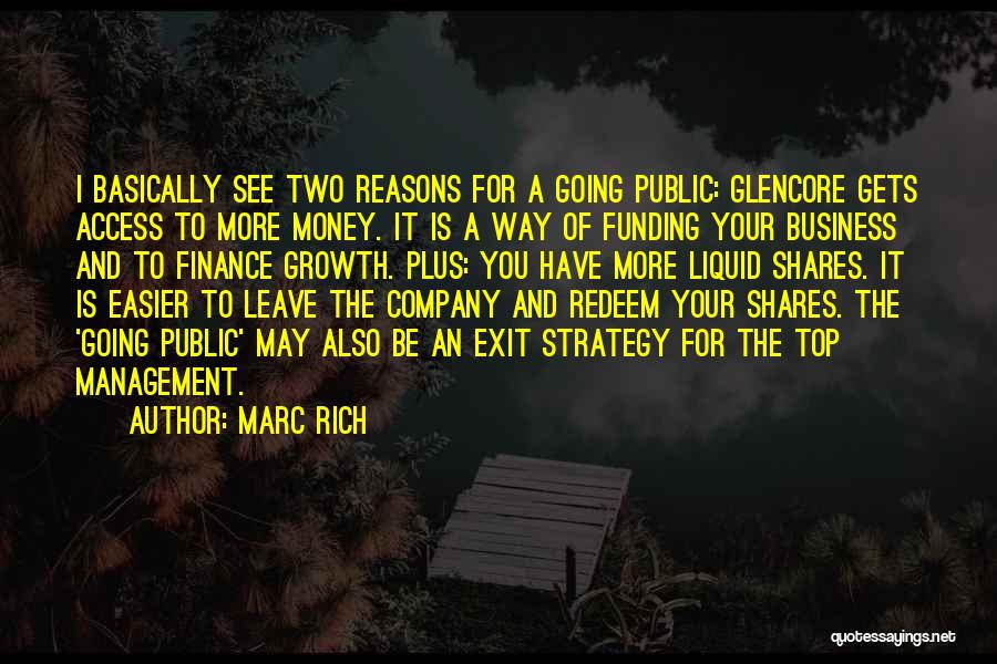 Growth Of A Company Quotes By Marc Rich