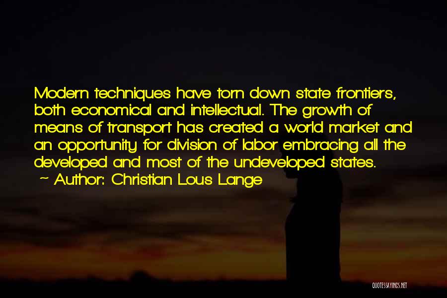 Growth Quotes By Christian Lous Lange