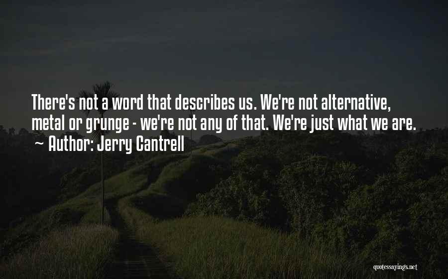 Grunge Quotes By Jerry Cantrell