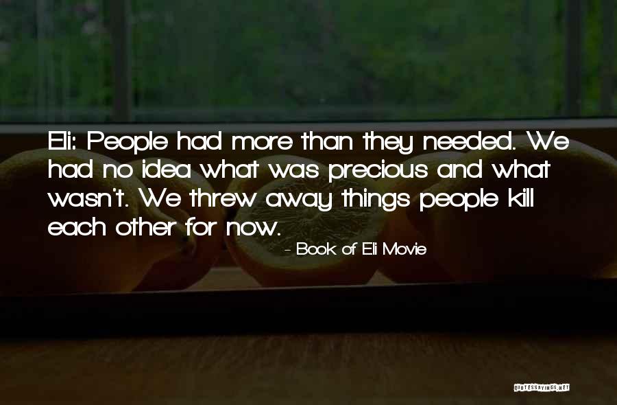 Guanciale Quotes By Book Of Eli Movie Guanciale Quotes By Book Of Eli Movie
