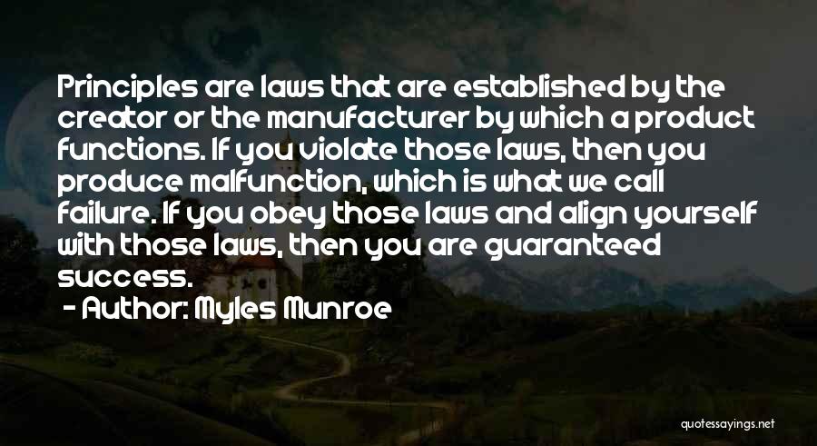 Guaranteed Success Quotes By Myles Munroe