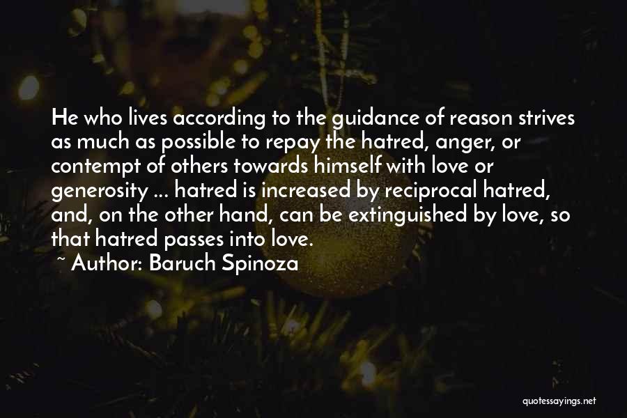 Guidance And Love Quotes By Baruch Spinoza