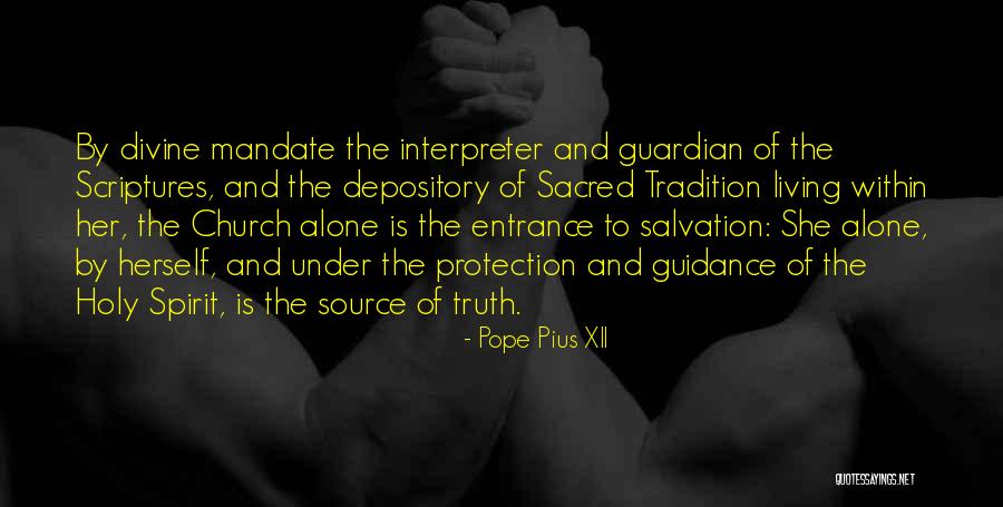 Guidance And Protection Quotes By Pope Pius XII Guidance And Protection Quotes By Pope Pius XII
