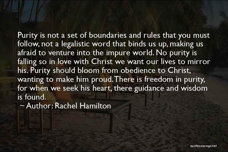 Guidance And Wisdom Quotes By Rachel Hamilton