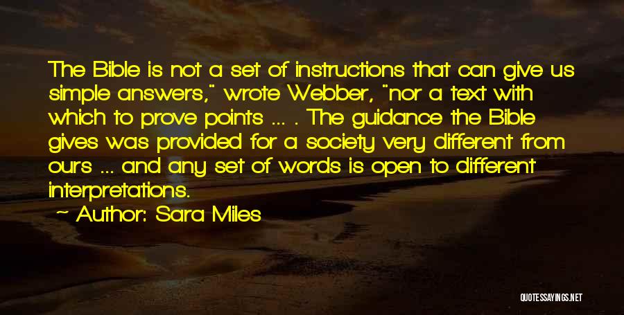 Guidance From The Bible Quotes By Sara Miles