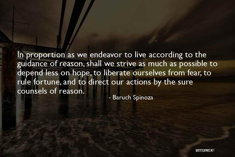 Guidance Quotes By Baruch Spinoza