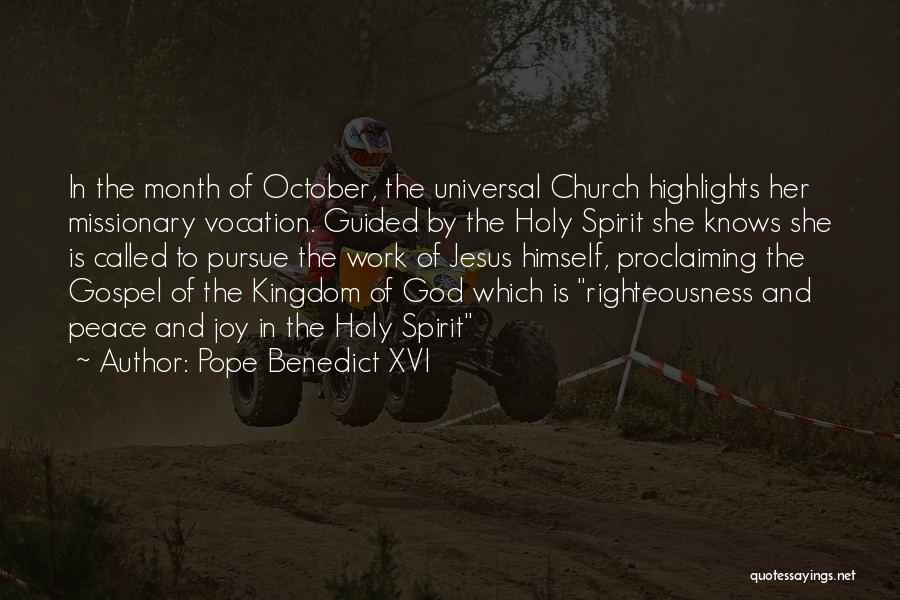 Guided By God Quotes By Pope Benedict XVI