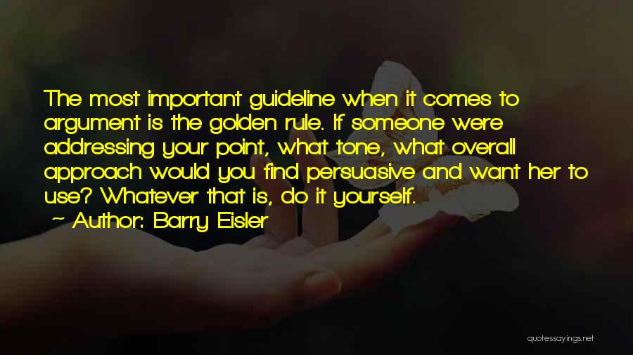 Guideline Quotes By Barry Eisler