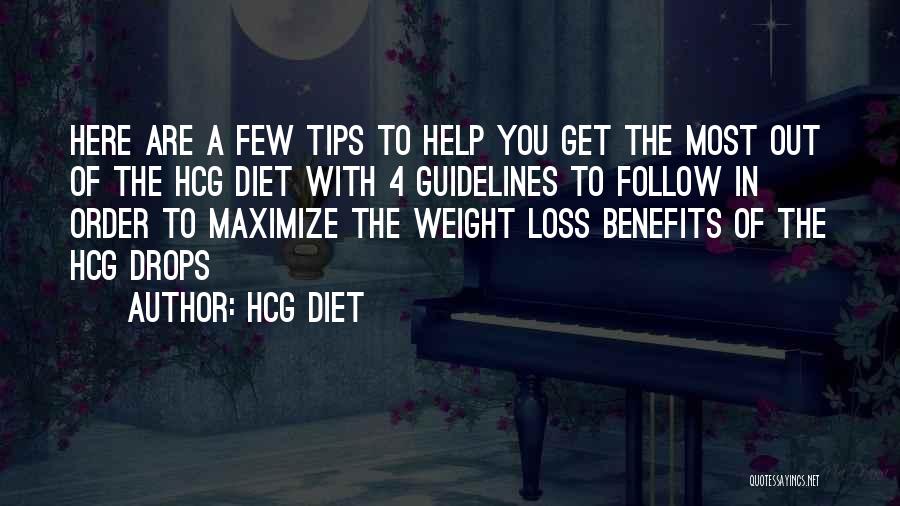 Guidelines Quotes By Hcg Diet