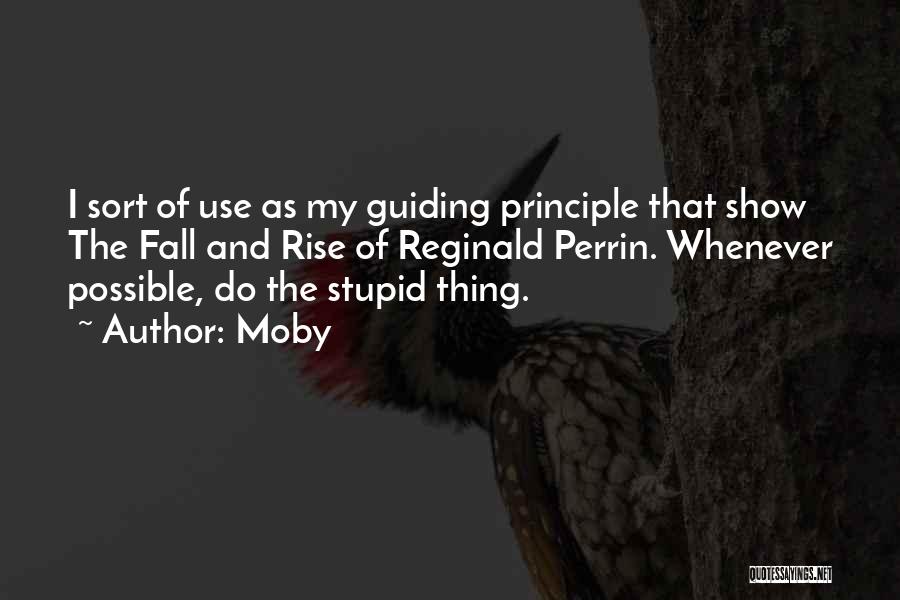 Guiding Principle Quotes By Moby