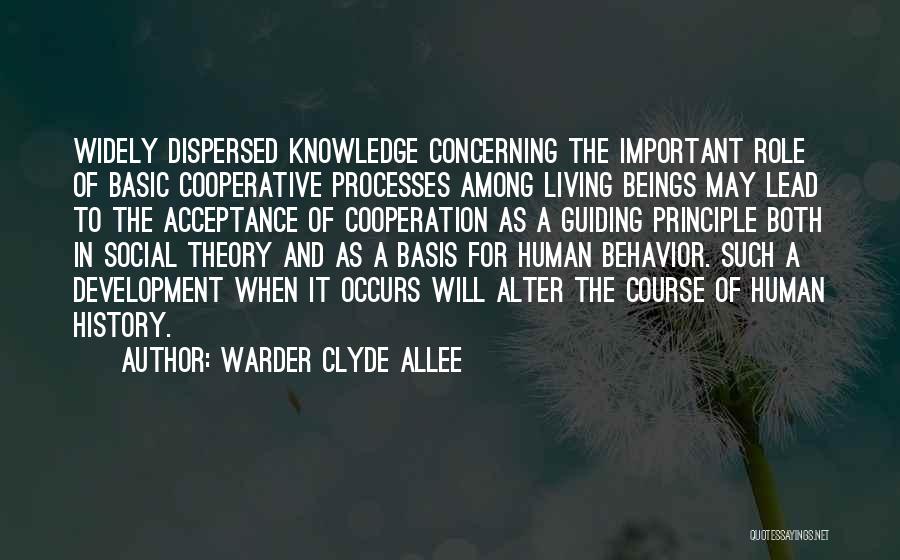 Guiding Principle Quotes By Warder Clyde Allee