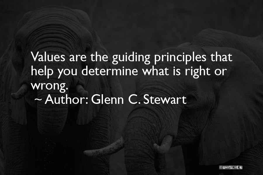 Guiding Principles Quotes By Glenn C. Stewart