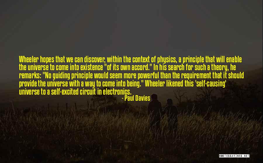 Guiding Principles Quotes By Paul Davies Guiding Principles Quotes By Paul Davies