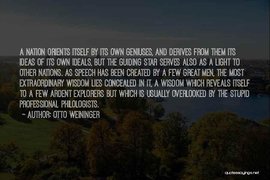 Guiding Star Quotes By Otto Weininger