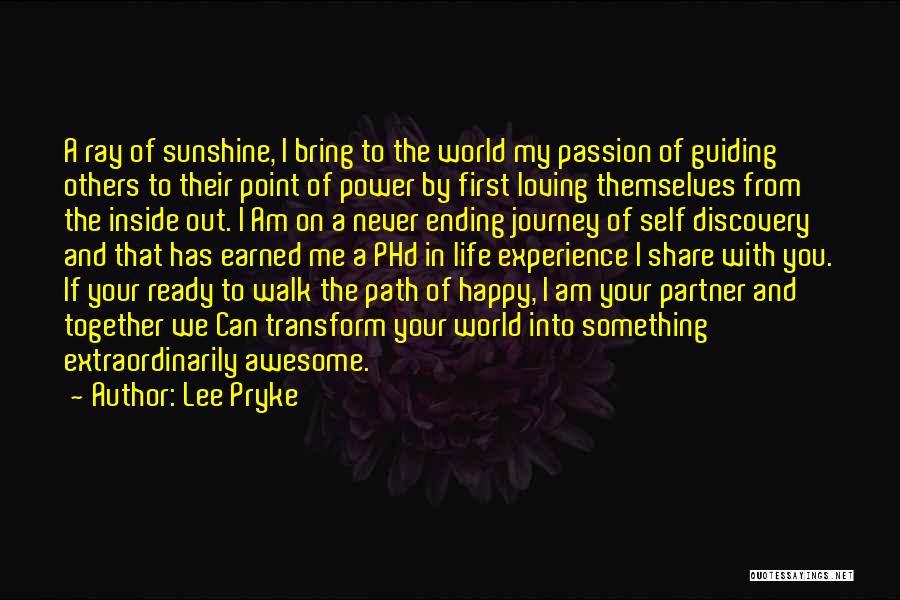 Guiding You Quotes By Lee Pryke