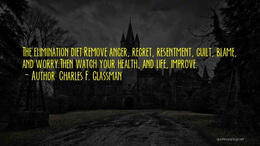 Guilt And Blame Quotes By Charles F. Glassman